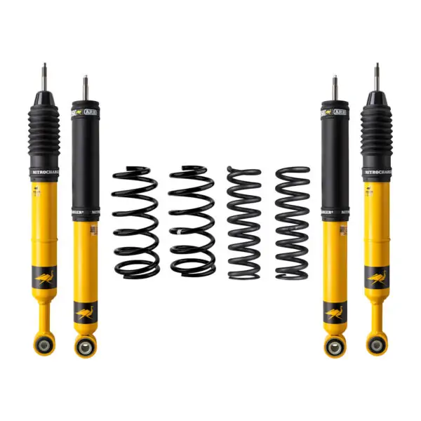 OME-ARB Nitro Plus 2 Front Lift Shocks-0-330 lb and 2 Rear Lift-0 lb for 2007-2014 Toyota FJ Cruiser-4002K