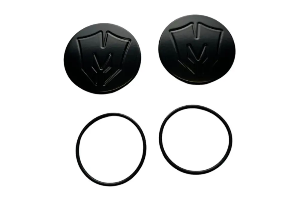 McGaughy's Billet Ball Joint Caps BLACK (fits Upper Arms), GM Truck