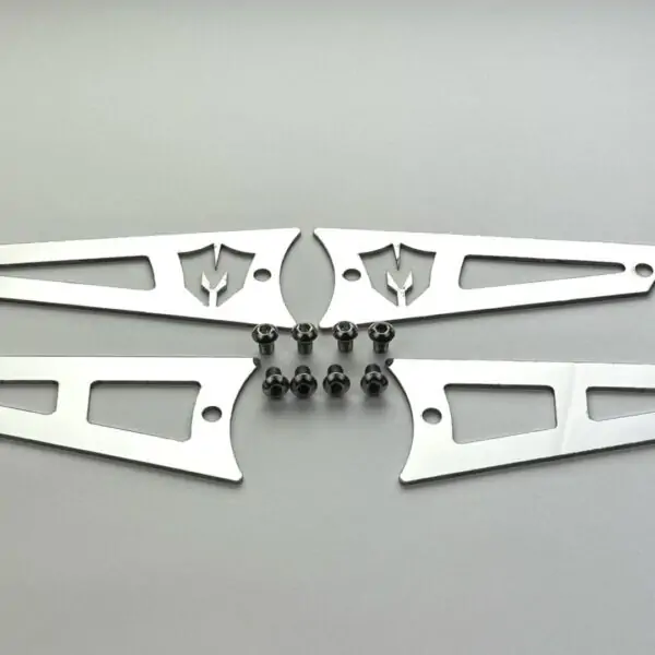 McGaughy's Replacement Stainless Steel Badges for Upper Control Arms, 2011-2019 GMC Sierra 2500
