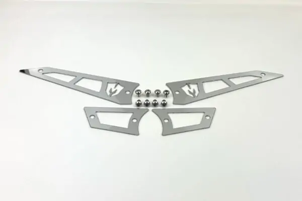 McGaughy's Replacement Stainless Steel Badges for Upper Control Arms, 2019-2025 GMC Sierra 1500