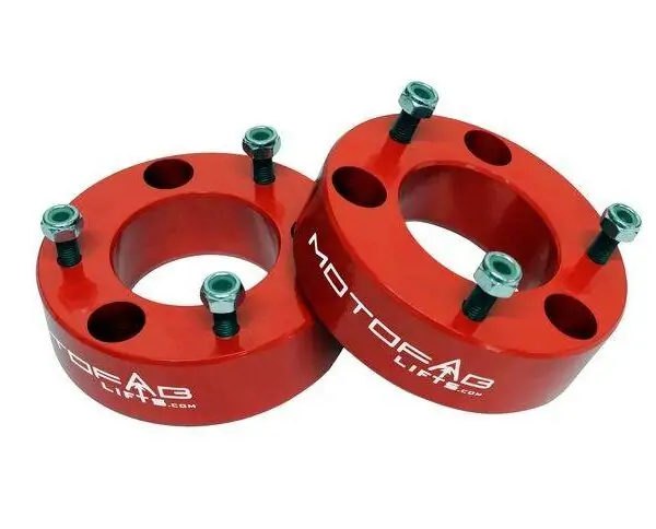 MotoFab 2" Front Leveling Lift Kit RED - 2004-2025 Ford F150