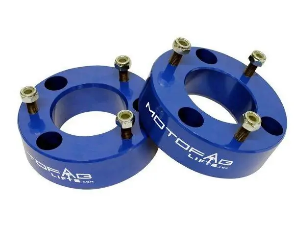 MotoFab 3" Front Leveling Lift Kit BLUE - 2007-2019 Chevy Silverado / GMC Sierra 1500