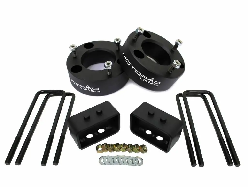 MotoFab 3" Front and 1" Rear Leveling Lift Kit - 2004-2008 Ford F150
