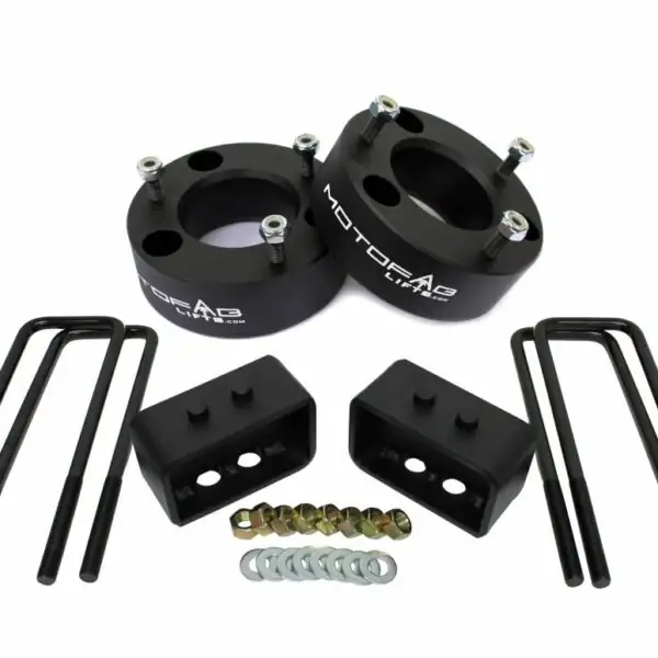 MotoFab 3" Front and 2" Rear Leveling Lift Kit - 2004-2014 Ford F150
