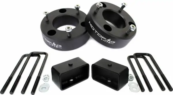 MotoFab 3" Front and 2" Rear Leveling Lift Kit - 2007-2019 Chevy Silverado Sierra GMC