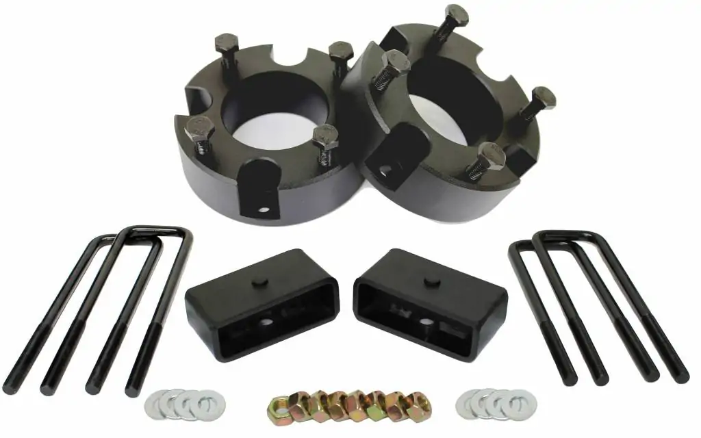 MotoFab 3" Front and 2" Rear Leveling Lift Kit - 2007-2021 Toyota Tundra
