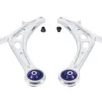 SuperPro Alloy Front Lower Control Arm Set for 2015-2018 Subaru WRX & WRX STI - Enhanced Positive Caster - ALOY0017K