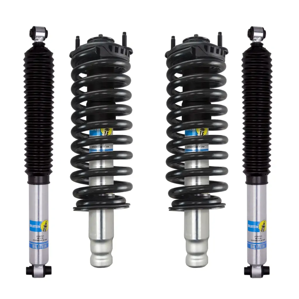 Bilstein 5100 0-2.25 Front Lift Assembled Coilovers with 0-1 Rear Lift Shocks For 2002-2009 GMC Envoy