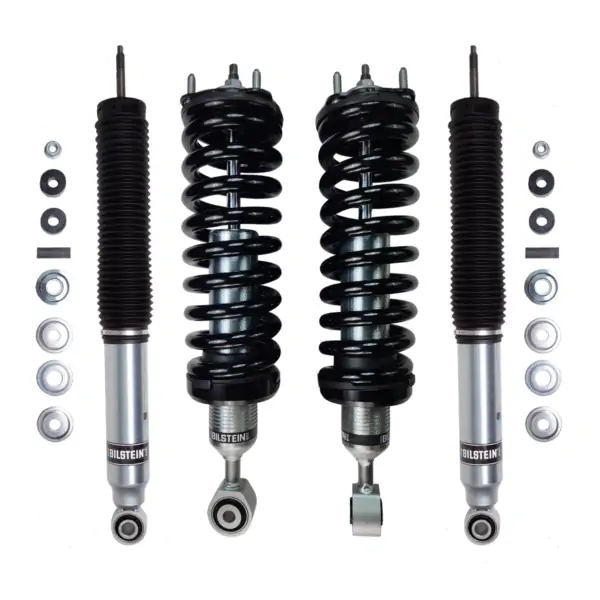 Bilstein B8 6112 2.1-3.1 Front Lift Assembled Coilovers with B8 6100 0-1 Rear Lift Shocks for 2022-2025 Toyota Tundra