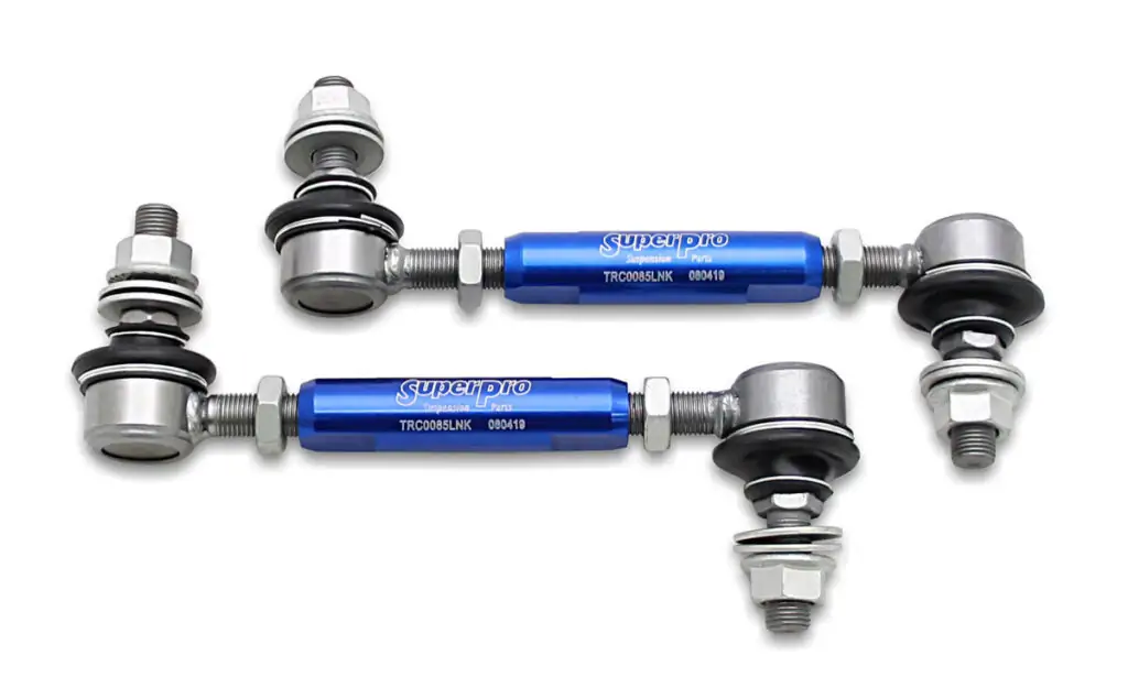 SuperPro Heavy Duty Adjustable Rear Sway Bar Link Kit (140mm-185mm) for Mitsubishi Lancer Evolution & Nissan GT-R Models - TRC1085