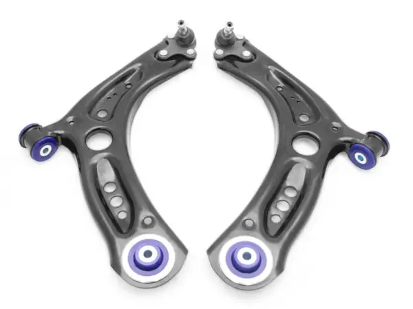 SuperPro Front Lower Control Arm Set with SuperPro Bushings for 2015-2023 Audi A3 & Volkswagen Golf Models - TRC1070