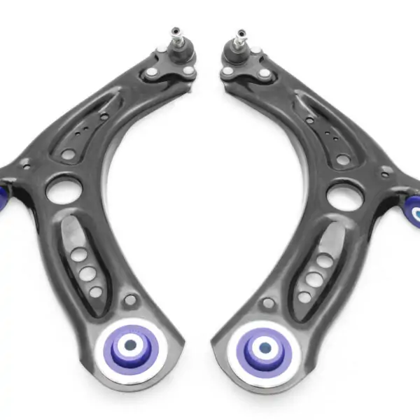 SuperPro Front Lower Control Arm Set with SuperPro Bushings for 2015-2023 Audi A3 & Volkswagen Golf Models - TRC1070