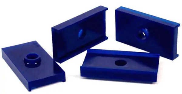 SuperPro Rear Spring Insulator Pad Bushing Kit for 1956 MG MGA & 1962 MG MGB - SPF0013K