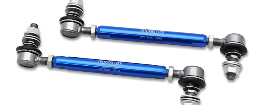 SuperPro Heavy Duty Adjustable Front Sway Bar Link Kit (210mm-260mm) for BMW