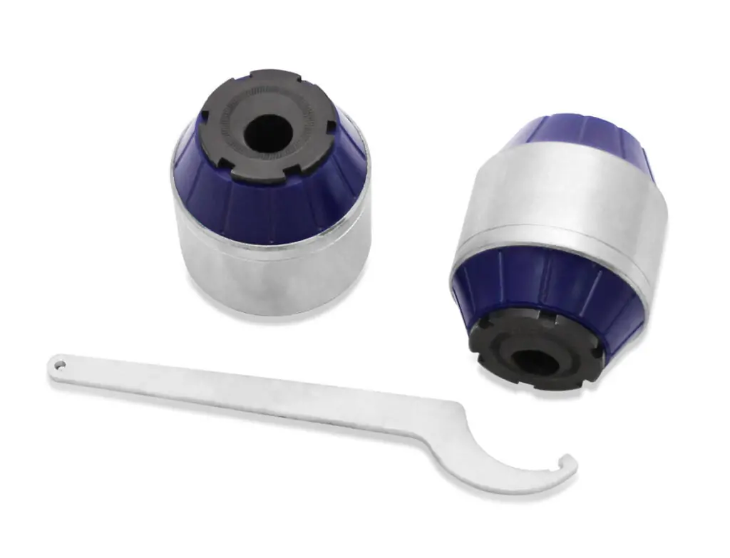 SuperPro Caster Adjustable Front Strut Bar to Chassis Bushing Kit for 2015 Ford Mustang EcoBoost & V6 - SPF4737K