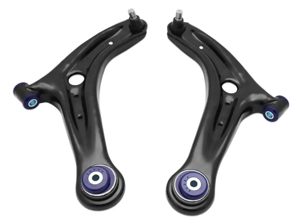 SuperPro Performance Lower Control Arm Set for 2014 Ford Fiesta ST (+Caster) - TRC1048