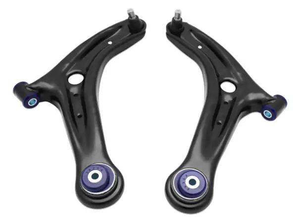 SuperPro Performance Lower Control Arm Set for 2014 Ford Fiesta ST (+Caster) - TRC1048