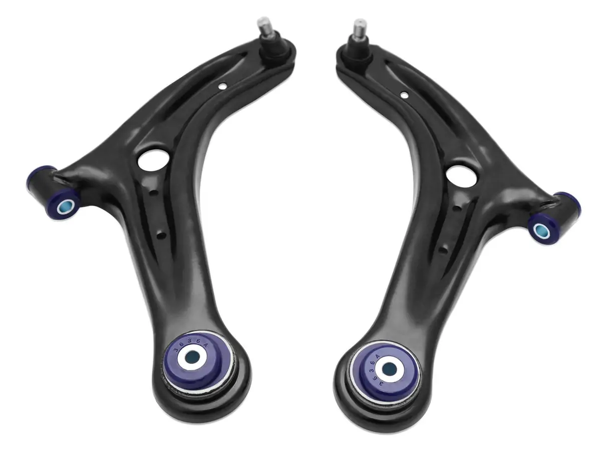 SuperPro Performance Lower Control Arm Set for 2014 Ford Fiesta ST (+Caster) - TRC1048