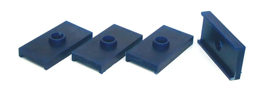 SuperPro Austin Healey Sprite Rear Spring Insulator Pad Bushing Kit (1958-1960) - SPF0721K