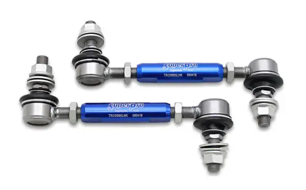 SuperPro Heavy Duty Adjustable Front Sway Bar Link Kit for 2005 Kia Sportage EX (140mm-185mm Length) - TRC1285