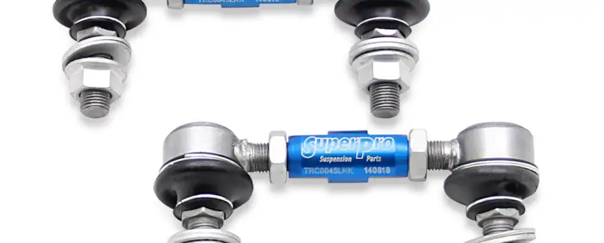 SuperPro Heavy Duty Adjustable Sway Bar Link Kit (100mm-120mm Length) for Toyota Supra