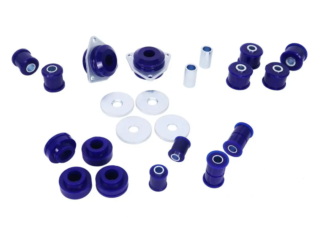 SuperPro Front and Rear Radius Arms & Panhard Rods Bushing Kit for 1983 Land Rover Defender 90 - KIT043BK
