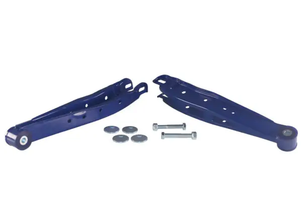 SuperPro Camber Adjustable Rear Lower Control Arm Set for 2008-2024 Subaru Impreza