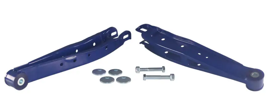 SuperPro Camber Adjustable Rear Lower Control Arm Set for 2008-2024 Subaru Impreza