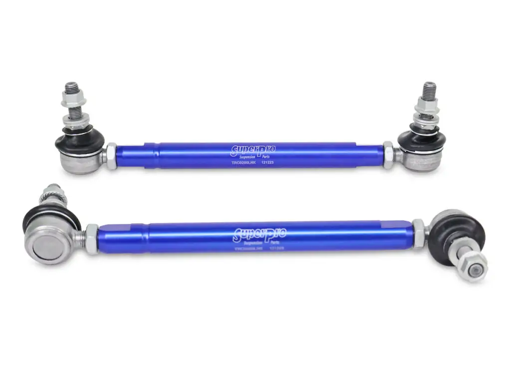 SuperPro Heavy Duty Adjustable Front Sway Bar Link Kit (254mm-305mm) for Toyota