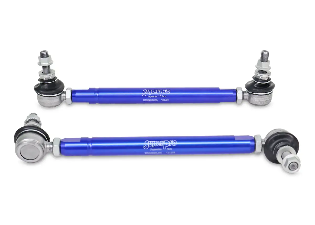 SuperPro Heavy Duty Adjustable Front Sway Bar Link Kit (254mm-305mm) for Toyota