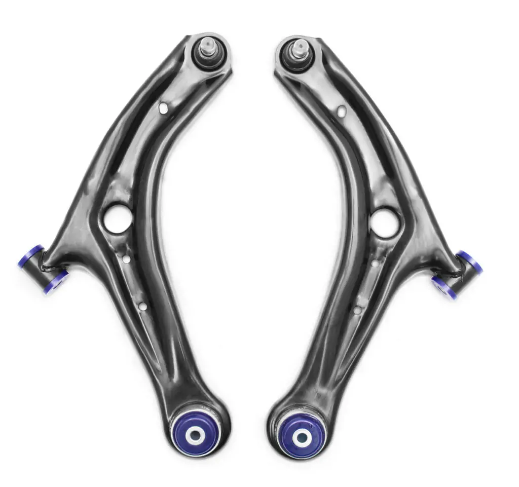 SuperPro Front Lower Control Arm Set with SuperPro Bushings for 2011 Mazda 2 Sport & 2014 Ford Fiesta S - TRC1068
