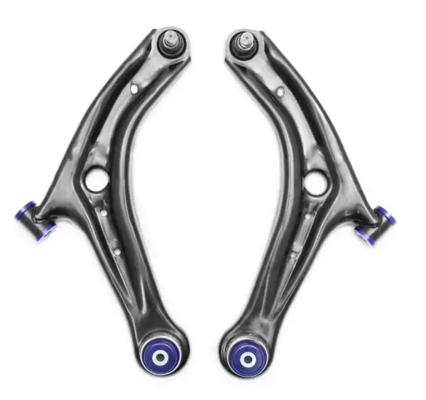 SuperPro Front Lower Control Arm Set with SuperPro Bushings for 2011 Mazda 2 Sport & 2014 Ford Fiesta S - TRC1068