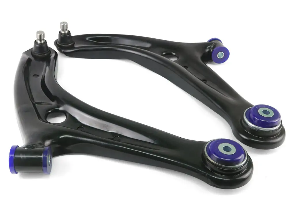 SuperPro Front Lower Control Arm Set with SuperPro Bushings for 2011 Ford Fiesta S & Mazda 2 Sport - TRC1069