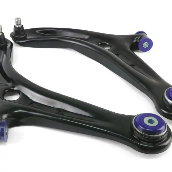 SuperPro Front Lower Control Arm Set with SuperPro Bushings for 2011 Ford Fiesta S & Mazda 2 Sport - TRC1069