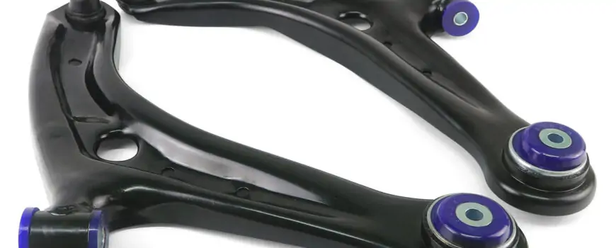 SuperPro Front Lower Control Arm Set with SuperPro Bushings for 2011 Ford Fiesta S & Mazda 2 Sport - TRC1069
