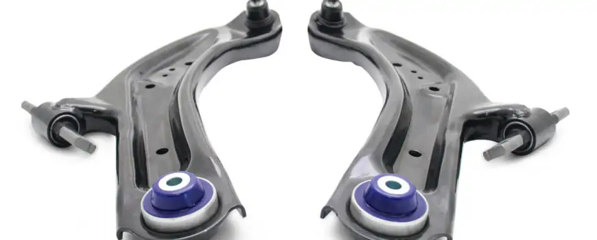 SuperPro Front Lower Control Arm Set with SuperPro Bushings for 2014-2017 Nissan Rogue & Rogue Sport - TRC1078