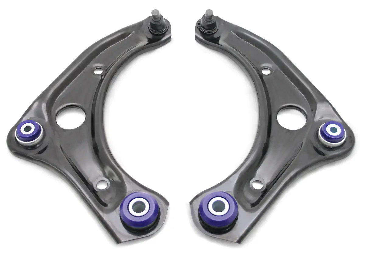 SuperPro Front Lower Control Arm Set with SuperPro Bushings for 2014 Nissan Versa Note - TRC1084