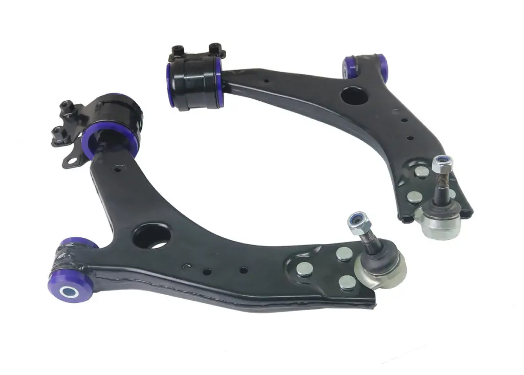 SuperPro Front Lower Control Arm Set with SuperPro Bushings (18mm Ball Joint) for 2004 Ford Focus & 2004-2008 Volvo Models - TRC1135