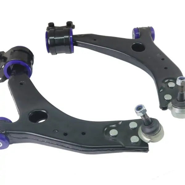 SuperPro Front Lower Control Arm Set with SuperPro Bushings (18mm Ball Joint) for 2004 Ford Focus & 2004-2008 Volvo Models - TRC1135