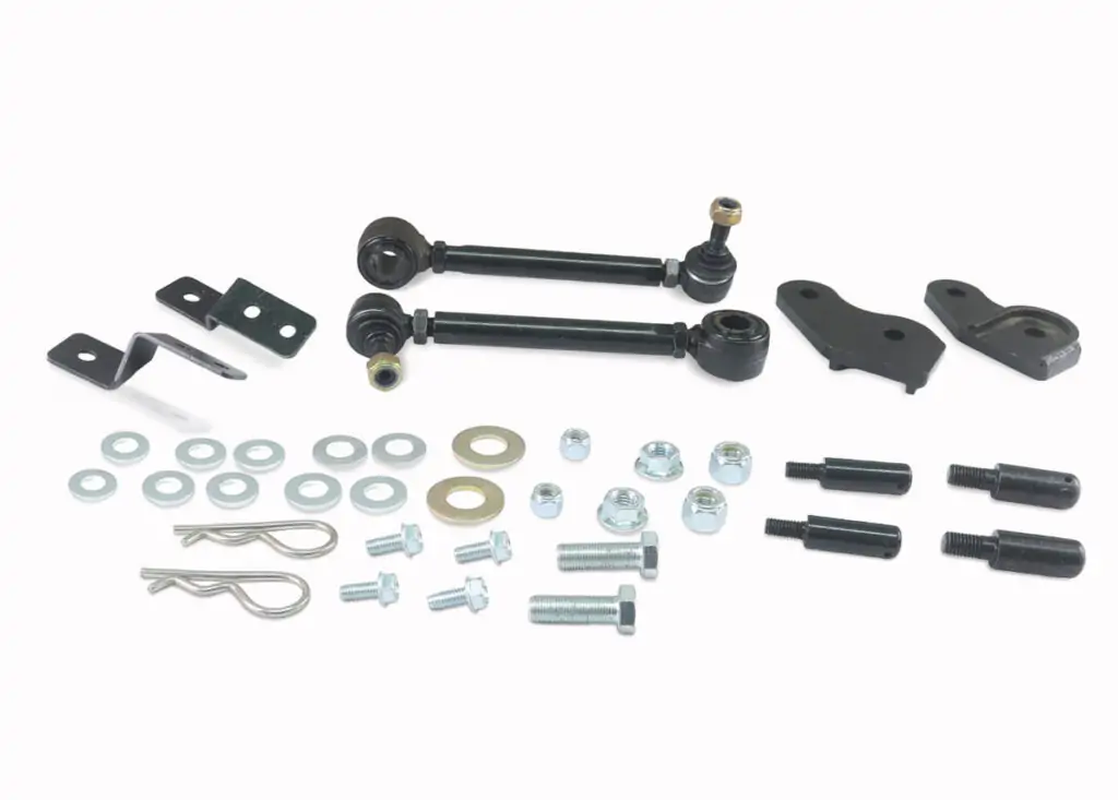 SuperPro Extended Heavy Duty Quick Disconnect Front Sway Bar Link Set for 2007-2018 Jeep Wrangler Models - TRC4311