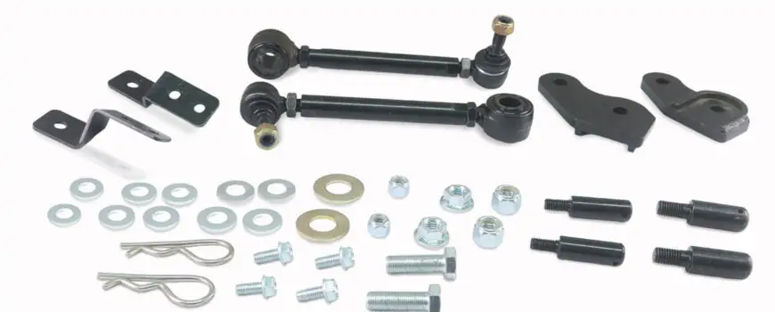 SuperPro Extended Heavy Duty Quick Disconnect Front Sway Bar Link Set for 2007-2018 Jeep Wrangler Models - TRC4311