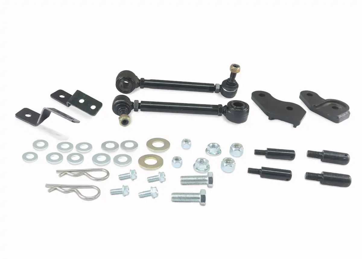 SuperPro Extended Heavy Duty Quick Disconnect Front Sway Bar Link Set for 2007-2018 Jeep Wrangler Models - TRC4311