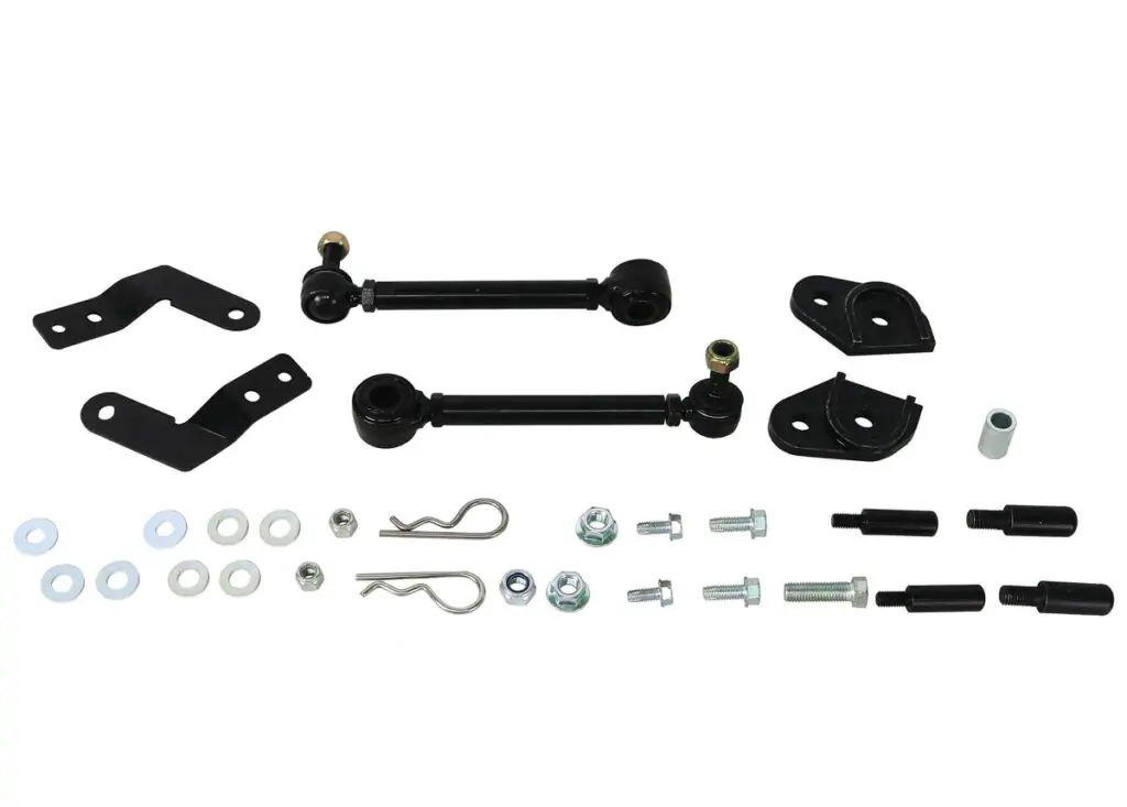 SuperPro Extended Heavy Duty Quick Disconnect Front Sway Bar Link Set for 2018 Jeep Wrangler Rubicon & 2020 Jeep Gladiator Altitude - TRC4314