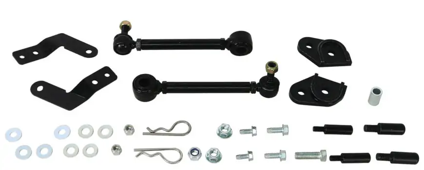 SuperPro Extended Heavy Duty Quick Disconnect Front Sway Bar Link Set for 2018 Jeep Wrangler Rubicon & 2020 Jeep Gladiator Altitude - TRC4314