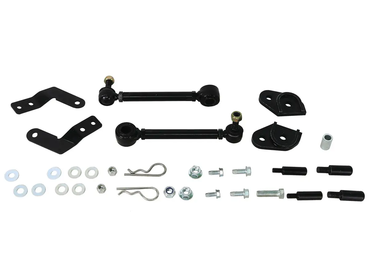 SuperPro Extended Heavy Duty Quick Disconnect Front Sway Bar Link Set for 2018 Jeep Wrangler Rubicon & 2020 Jeep Gladiator Altitude - TRC4314
