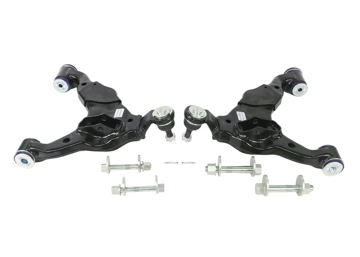 SuperPro Front 4x4 Complete Lower Control Arm Kit - Double Offset for 2003-2009 Lexus GX470 & Toyota 4Runner/FJ Cruiser - TRC482