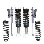 Bilstein 6112 0-2.75 Front Lift Assembled Coilovers with 5160 1-2.5 Rear Lift Shocks and B12 1 Rear Lift Coil Springs for 2011-2018 Ram 1500 4WD