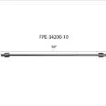 Universal Fleece 10" High-Pressure Fuel Line 8 mm × 3.5 mm M14 × 1.5 Nuts