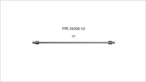 Universal Fleece 10" High-Pressure Fuel Line 8 mm × 3.5 mm M14 × 1.5 Nuts