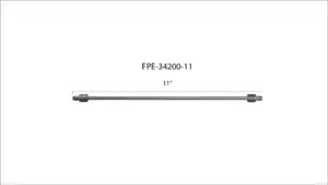 Universal Fleece 11" High-Pressure Fuel Line 8 mm × 3.5 mm M14 × 1.5 Nuts